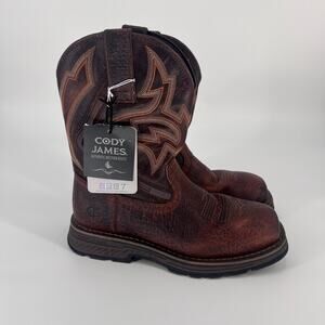 Cody James Men's ASE7 Disruptor Western Work Boots - Nano Composite Toe Sz 9D